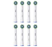 Oral-B Pro CrossAction Electric Toothbrush Refills, Pack of 8 Heads, White (Mailbox Size)