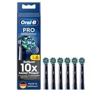 Oral-B Pro CrossAction Original Electric Toothbrush Heads - Superior Teeth Cleaning Replacement Brushes with Innovative X Bristles Toothbrush Attachment - Black, Pack of 6