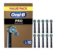 Oral-B Pro CrossAction Toothbrush Heads Black Deep Cleaning Replacement 10 Pack