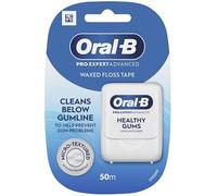 Oral-B Pro-Expert Advanced Waxed Toothband, Deep Cleaning, Fresh Mint, Removes Plaque and Food Leftovers Between Teeth, 4 x 50 m Pack