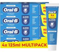 Oral-B Pro-Expert Professional Protection Toothpaste, Pack of 4 Tubes of 125 ml, Shipped In Eco-Friendly Recycled Carton