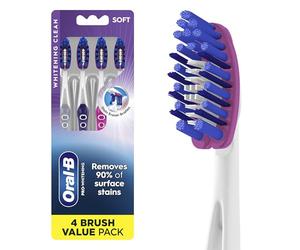 Oral-B Pro-Flex Stain Eraser Toothbrushes, Soft, 4 Count