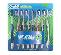 Oral - B Pro Health Toothbrushes 8 Pack Soft/s Cross Action Advanced Removes Plaque (2 Years Supply)