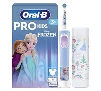 Oral-B Pro Kids Electric Toothbrush, 1 Toothbrush Head, x4 Frozen Stickers, 1 Travel Case, 2 Modes with Kid-Friendly Sensitive Mode, for Ages 3+, 2 P