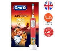ORAL B Pro Kids Electric Toothbrush Disney Lion King Sensitive PlusMode Free P&P
