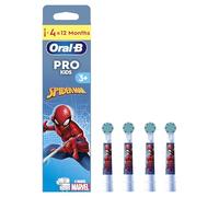 Oral B Refill Kids Spiderman Toothbrush Heads - Pack of 4 Counts