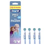 Oral-B Pro Kids Original Electric Toothbrush Heads, Disney Frozen, White - 4 Count, Extra Soft Bristles, for Ages 3+