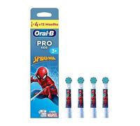 Oral B Refill Kids Spiderman Toothbrush Heads - Pack of 4 Counts