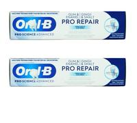 Oral b Pro Science Advanced Pro Repair Toothpaste - Gum & Enamel Protection - Fresh White ALB Fresh - Helps Repair Weakened Enamel & Reduce Gum Problems - Pack of 2 (75ml Each)