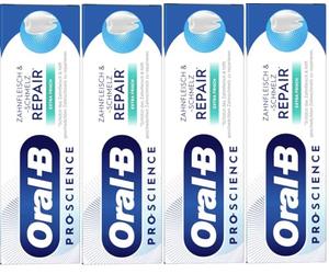 Oral-B Pro-Science Gum & Enamel Repair Extra Fresh Toothpaste, for Daily Use, Made in Germany, Toothpaste, 4 x 75 ml Pack