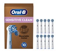 Oral-B Pro Sensitive Clean Electric Toothbrush Head, X-Shaped & Extra Soft Bristles For Gentle Brushing & Plaque Removal, Pack of 10 Toothbrush Heads