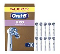 Oral-B Pro Sensitive Clean Electric Toothbrush Head, X-Shaped & Extra Soft Bristles For Gentle Brushing & Plaque Removal, Pack of 10 Toothbrush Heads