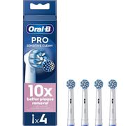 Oral-B Pro Sensitive Clean Electric Toothbrush Heads - X-Shaped Extra-Soft Bristles for Gentle Plaque Removal, Pack of 4 (White)