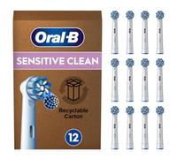 Oral-B Pro Sensitive Clean Original Electric Toothbrush Head, X-Shaped & Extra Soft Bristles for Gentle Brushing & Plaque Removal, Pack of 1 (12 Count) Toothbrush Heads, Suitable for Mailbox, White
