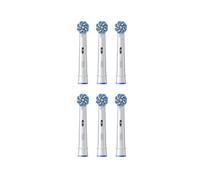 Oral-B Pro Sensitive Clean Replacement Toothbrush Heads for Electric Toothbrush, Pack of 6, Gentle Teeth Cleaning, Innovative X-Shaped Bristles, Original Oral-B Toothbrush Attachment, Made in Germany