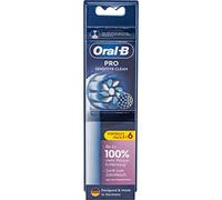 Oral-B Pro Sensitive Clean Replacement Toothbrush Heads for Electric Toothbrush, Pack of 6, Gentle Teeth Cleaning, Innovative X-Shaped Bristles, Original Oral-B Toothbrush Attachment, Made in Germany