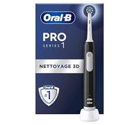 Oral-B Pro Series 1 Electric Toothbrush, Black, 1 3D Cleaning Brush, Removes Dental Plaque, 3 Brushing Modes, Timer, Rechargeable