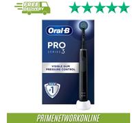 Oral-B Pro 3 Cross Action Black Electric Toothbrush