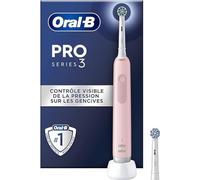 Oral-B Pro Series 3 Electric Toothbrush, Pink, 1 3D Cleaning Brush, Removes Dental Plaque, 3 Brushing Modes, Timer, Rechargeable