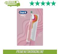 Oral-B Pro 3 3500 Electric Toothbrush with Riso Art Travel Case Pink