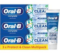 Oral B Protect & Clean - 3 Pack - Whitening Toothpaste Bundle. Oral B Toothpaste Whitening | Plaque Remover for Teeth | Maisie Store Bundle with Thank You Card