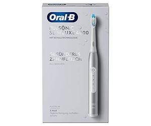 Oral-B Pulsonic Slim Luxe 4000 Electric Sonic Toothbrush/Electric Toothbrush, 3 Cleaning Modes for Dental Care and Healthy Gums, Gift Man/Women, Platinum