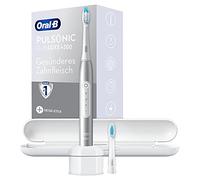 Oral-B Pulsonic Slim Luxe 4500 Electric Sonic Toothbrush/Electric Toothbrush, 2 Replacement Brushes, 3 Cleaning Modes for Dental Care and Healthy Gums, Travel Case, Gift Man/Women, Platinum