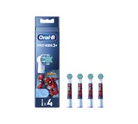 Oral-B Replacement Toothbrush Heads | EB10 4 refill Spiderman | Heads | For kids