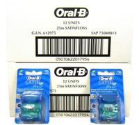 Oral-B Satin Floss Mint 25m - Pk of 24