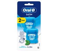 Oral-B Satin Tape Waxed Mint 50m x 2 100 m