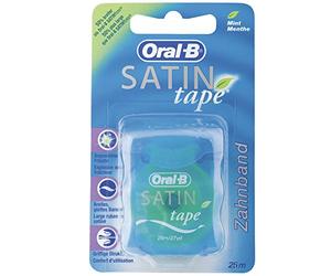 Oral-B SatinTape dental floss, mint, pack of 6 x 25 m
