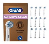 Oral-B Sensitive Clean Toothbrush Head, Pack of 12 Counts, Mailbox Sized Pack