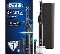 Oral-B Smart 4 4500 CrossAction Electric Toothbrush Rechargeable, 1 App Connected Handle, 3 Modes, Pressure Sensor, 2 Brush Heads, 1 Travel Case, 2