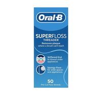 Oral-B Superfloss Threader Removes Plaque Dental Floss For Braces 50 Strands X 6