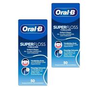 Oral-B Superfloss Threader, Removes Plaque & Tartar, Dental Floss For Braces, Appliances, 50 Strands