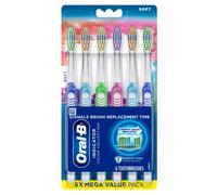Oral-B Indicator Color Collection Soft Bristle Manual Toothbrush 6 Count