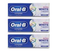 Oral-B Toothpaste Complete Extra White 75ml | Fluoride | Teeth Whitening X 3