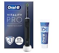 Oral-B Vitality Pro Electric Toothbrushes For Adults, Valentines Day Gifts For Him / Her, 1 Handle, 1 Toothbrush Head, 3 Modes Including Sensitive Plus + Pro-Expert Toothpaste, 2 Pin UK Plug, Black