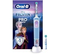 Oral-B Vitality Pro Kids Frozen Toothbrush, Black, Battery Powered, Kids Toothbrush