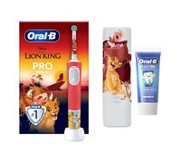 Oral-B Vitality Pro Kids Lion King Electric Toothbrush with Travel Case - With Toothpaste - Toothbrush