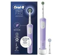 Oral-B Vitality PRO Electric Toothbrush Rechargeable 3 Modes 2 Brush Heads LILAC