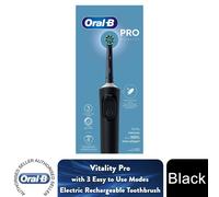 Oral-B Vitality Pro Rechargeable Electric Toothbrush with 1 Brush Heads, Black