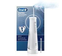 Oral-B Water Flosser Advanced, Cordless Portable Oral Irrigator Handle with 2 Nozzles
