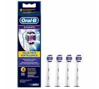 Oral-B White 3D Brush Head, Pack of 4, Original Cleaning Brush Body, White