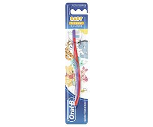 Oral-B Winnie The Pooh Characters Manual Toothbrush for Children 0-2 Years, Extra Soft Bristles, Assorted Colours