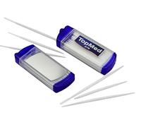 Oral Care Dental Brush Teeth Pick Plastic Teeth Floss Toothpick with a Mirror 100 Count (2 Box X 50 Units) Color May Vary