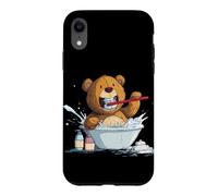 Oral Care Graphic for Teddy Bear and Toothbrush Lovers Case for iPhone XR