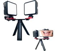 Oral Cell Phone Camera Fill Light Brightness, Dental Flash Light Photography Equipment with Anti-slip Bar & Detachable Holder, 3500K - 6200K, 360° Rotatio & Uniform Lighting, for Home