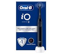 Oral- iO 2 Black Electric Toothbrush for Adults, 3 Cleaning Modes, Gentle on Gums, Soft Brushing, Accessories, Oral B Brush Replacement, Charger