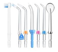 Oral Irrigator Nozzle for Waterpik, 7Pcs Water Flosser Replacement Heads Set, Plaque Seeker Tip Compatible with Waterpik, Durable Classic Jet Tips, Periodontal Tips for Cleaning Braces Teeth and Gums